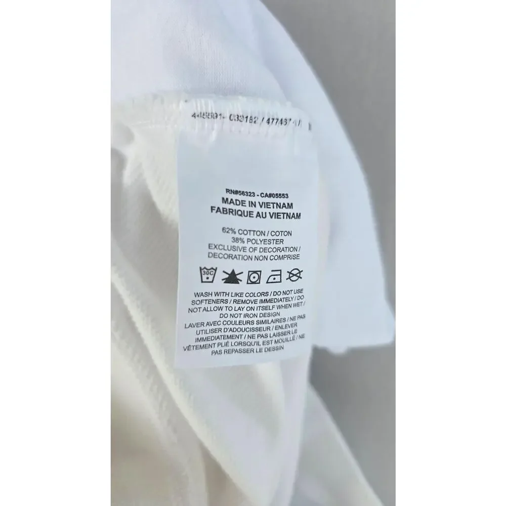 Nike Jogger Pants Mens Small White Dri-FIT French Terry Elastic Waist *stains